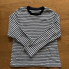 無印良品　ストライプ柄 長袖カットソー