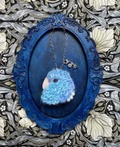 【マメルリハ】刺繍ブローチバッグチャーム