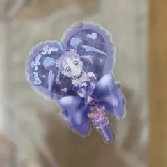 キミとアイドルプリキュア♪ 映画 特典 キュアキュンキュン うちわ型クリアカード