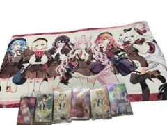 ホロライブデスクマット 30×60センチ、ウエハースカード6枚まとめ売り