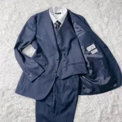 美品✨ ORIHICA 大きいサイズ スリーピーススーツ 3L 紺 本切羽