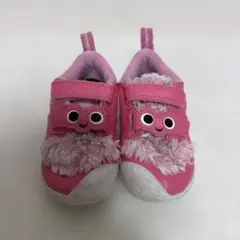 NIKEピンクのファー付きベビーシューズ14センチ