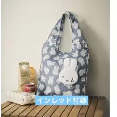 インレッド付録 ミッフィふわふわフェイス形エコバッグ