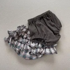 ベビー フリル付きボトムス 95cm以下 チェック柄