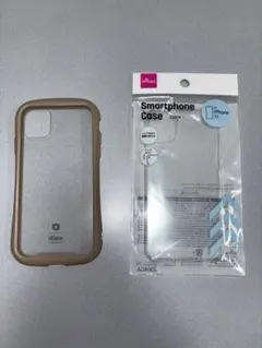 iFace iPhone11 ベージュ　、　クリアケース