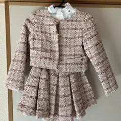 ケートスペードキッズ　フォーマルツイードスーツ