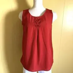 Gap ノースリーブ　オレンジ　朱色　レトロ　XS