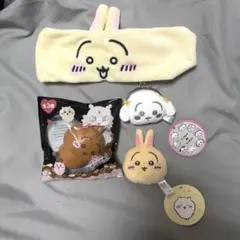 【美品】ちいかわ うさぎ 4点セッまとめ売り マスコット リボン スクイーズ