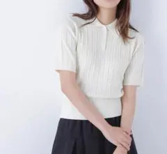 NATURAL BEAUTY BASIC ケーブルポロニット　FR