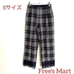 フリーズマート Free's Mart 裾レース チェックパンツ Sのサムネイル