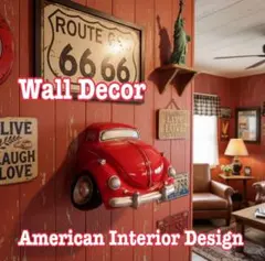 アメリカン雑貨 ワーゲンビートル⑧ トイレットペーパーホルダー RED