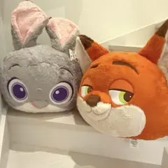 ディズニー　ニック　ジュディ　ズートピア　コストコ　ぬいぐるみ　クッション