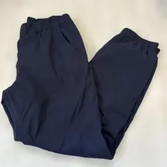 UNIQLO 暖パン ネイビー 160 裏起毛 ロングパンツ 長ズボン