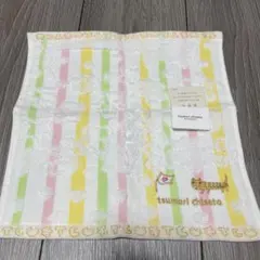 tsumori chisato タオルハンカチ ストライプ 猫刺繍