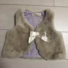 子供服　ファーベスト　ベージュ　80センチ