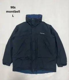 90s montbell ボックス型ダウンジャケット ネイビー 90s montbell ボックス型ダウンジャケット ネイビー