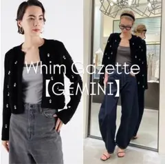 【希少】Whim Gazette/GEMINI ビジューニットジャケット
