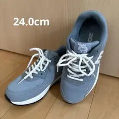 ◼︎moz◼︎エアソールスニーカー 24.0cm ブルー 水色のサムネイル