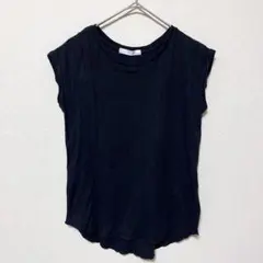 【M】aunt marie's アントマリーズ　ニット　ベスト　シャツ　黒