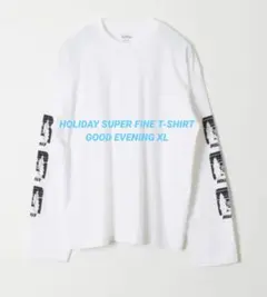 Tシャツ(長袖/七分) HOLIDAY SUPER FINE LONG SLEEVE T-SHIRT HOLIDAY「SUPER FINE L/S T-SHIRT（HOLIDAY）xxs」blac