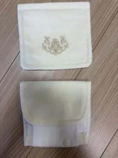 화장지 홀더 커버 화이트 골드 자수