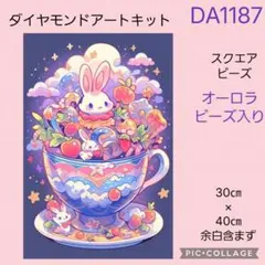 DA1187★ダイヤモンドアートキット★スクエアビーズ★オーロラビーズ入りのサムネイル