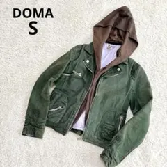 DOMA　ドーマ　フード付き　レザーブルゾン　グレー　S 2025年最新】doma レザージャケットの人気アイテム - メルカリ