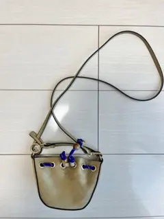 H&M ミニ巾着ショルダーバッグ ベージュ