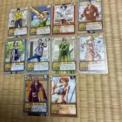 旧ワンピースカード シュライヤ箔押し ナミ サガ アイサ 10枚セット 旧裏のサムネイル