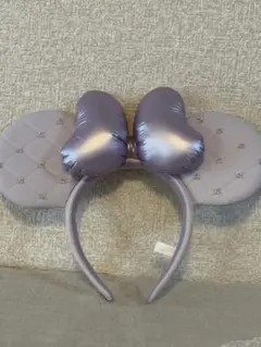 東京ディズニーリゾート ミニー キルティング カチューシャ　パープル　デイジー