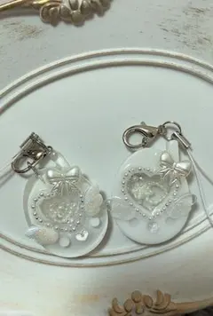 ハンドメイド　しゃかしゃかキーホルダーチャーム　たまご　セット