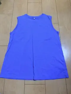 ブルー系　タンクトップ　Lサイズ