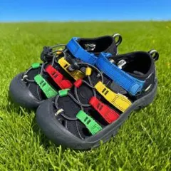 18cm❤️ KEEN ニューポート H2 サンダル キッズ マルチカラーのサムネイル