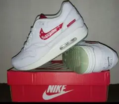 シ*♡様 NIKE Air スニーカー ホワイト レッド 23.5cmのサムネイル
