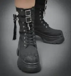 axes femme チャイナ釦タンクソールブーツのサムネイル