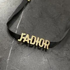 クリスチャンディオール　JADIOR チョーカー　ゴールド　ブラック