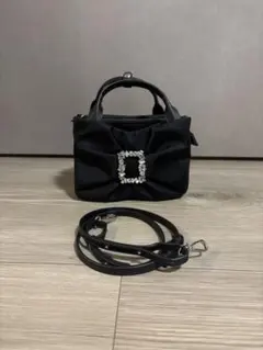 TO BE CHIC】トゥービーシック フェイクレザー フリルボストンバッグ 