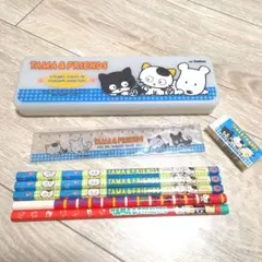 昭和レトロ★タマ＆フレンズ 文房具セット 筆箱 定規 消しゴム 鉛筆