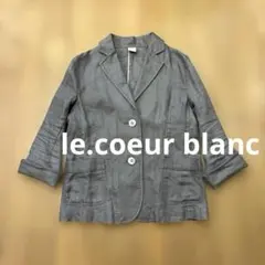 le.coeur blanc ルクールブラン　夏物　涼しい　 リネンジャケットのサムネイル