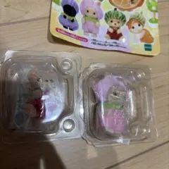 シルバニアファミリー　フルーツパーティー　みるくウサギ　クマ