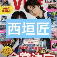 西垣匠 TVLIFE 切り抜き
