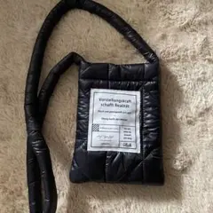 ブラックキルティングショルダーバッグ