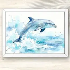パステルアート原画】 イルカの絵 海 水滴 ヒーリングアート - メルカリ
