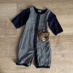 プティマイン　ロンパース　くま　70cm