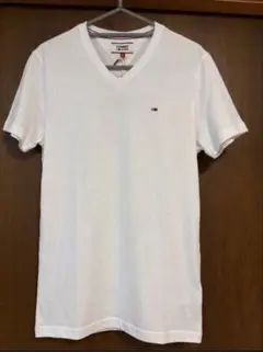 TOMMY JEANS Vネック Tシャツ ホワイト Sサイズ　新品未使用　白T