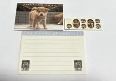 【値下げ】レトロ　子犬　レターセット