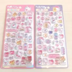 海外正規品★キティ 立体シール 2枚