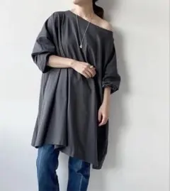 美品 Plage プラージュ ハイゲージビッグロンTシャツ 長袖 カットソーのサムネイル