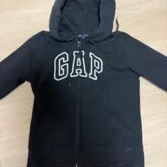 GAP ブラック フルジップ パーカー L