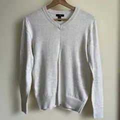 Gap ライトグレー Vネックニットセーター XS